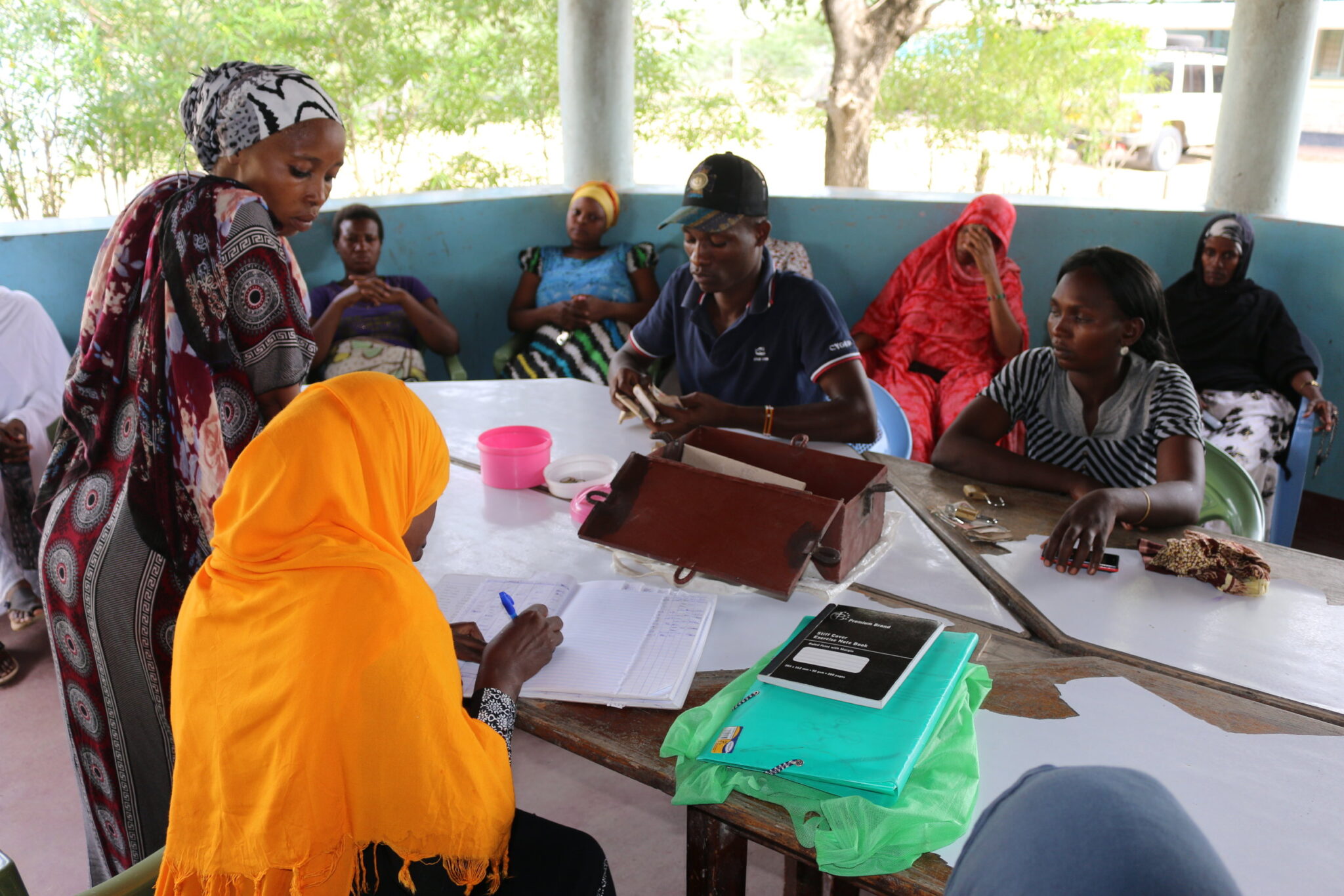 Women attending a training event