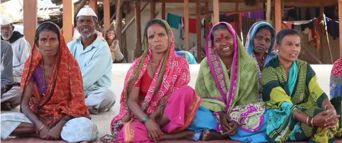 Indian women sitting