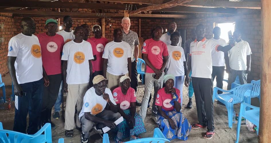 Group photo. People wearing Soot Semee Tshirts