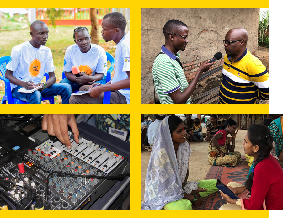 mosaic of media activity photos