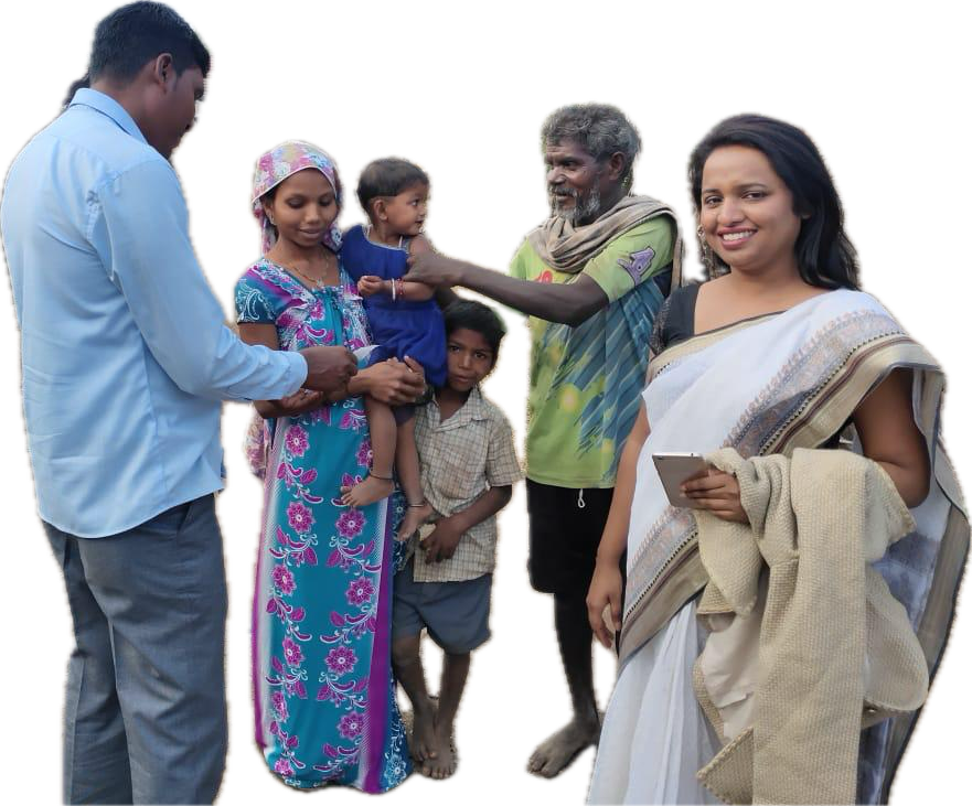 Shilpa and adivasi family